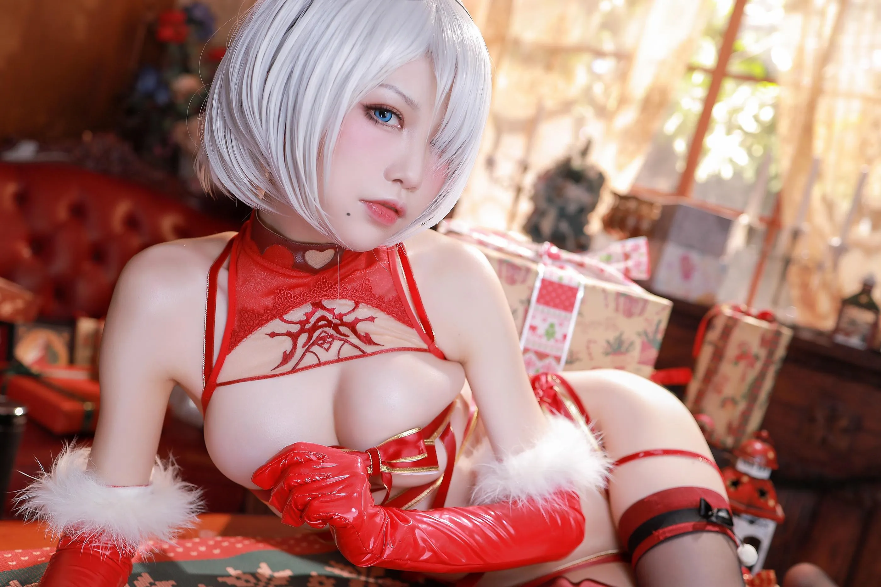 水淼Aqua – NO.72 圣诞2B连体装加丝带装 [105P]插图2
